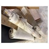 Rolls of plastic sheeting