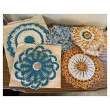 Colored doilies