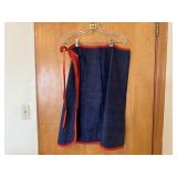 Vintage denim wrap skirt