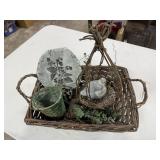 Spring basket, bird, stepping stone, nest