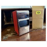 NOS red napkin holder