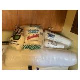 Rolls, bags of fiber fill