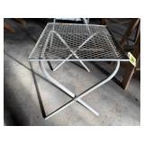 Metal patio table