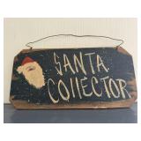 Wooden Santa Collector wooden sign