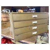 4 drawer retail display cabinet