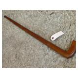 Wood carved walking stick