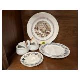 Royal Doulton plate, Versailles, Currier & Ives