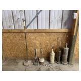 Vintage floor lamp, table lamps (5)