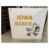 Metal Iowa State Cyclones sign