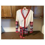 Vintage belted cardigan sweater