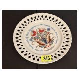 Vintage Berggren Swedish folk art plate