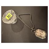 Watch pendant, pedestal dish