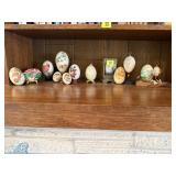 Handpainted, decorative egg collection
