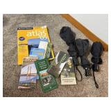 Road Atlas, travel maps, umbrellas