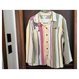 Embroidered CJ Banks button up shirt