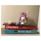 Board gmaes, Rummy Royal, Checkers, Old Maid
