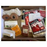 Mineral spirits, cheese cloth, paint sponges,