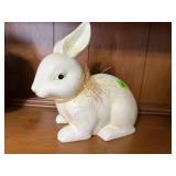 Easter bunny decorationhas cracking as shown