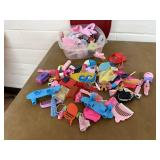 Storage container of Barbie clothes, accessories,
