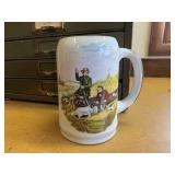 Hunter stoneware beer stein
