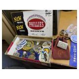 Cigar box, Ducks Unlimited buttons, wildlife