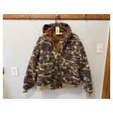 Carhartt camouflaged hooded coat