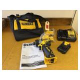 Dewalt tool bag, cordless screwdriver, charger,