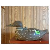 Wood carved duck decoy