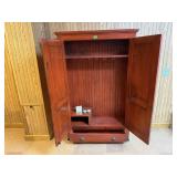 Red gun cabinet
