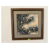 Bird needlepoint artwork