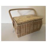 Vintage sewing basket