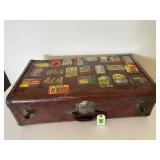 Metal travel suitcase