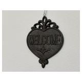 Cast iron Welcome sign