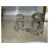 Glass dog collectibles (2)