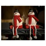 Snowman stocking hangers (2)