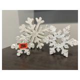 Wooden snowflakes (3)
