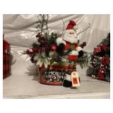 Santa Claus Merry Christmas centerpiece
