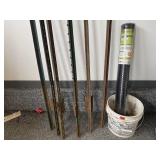 Fence posts, mesh fence