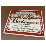 Budweiser metal sign