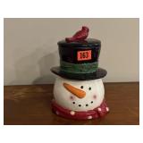 Snowman cookie jar