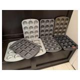 Wilton, Pampered Chef, muffin, brownie pans