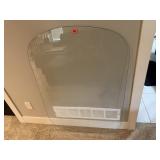 Oval glass table topper/protector