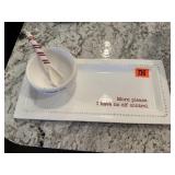 Mudpie holiday tray, sweets bowl