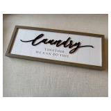 Laundry wall decor
