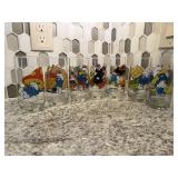 1980's Smurf drinking glasses (7)