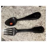 Decorative spoon, fork