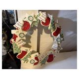 Christmas cookie wreath
