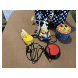 Mickey Mouse, Winne the Pooh soap dispensers, tin,