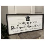 North Pole Bed & Breakfast sign