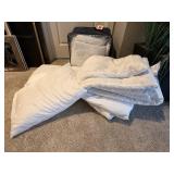 Assorted bedding, King size comforters, pillows,